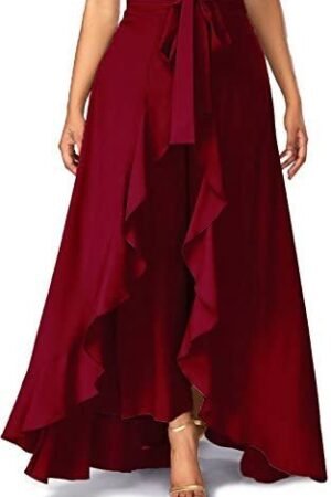 Women'S Regular Maroon Skirt