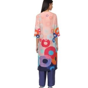 Medium Habotai Printed Kurta Bottom Set for Women - Image 3