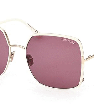Tom Ford Sunglasses FT 1006 Raphaela 32Y Shiny Rose Gold, t Logo/Violet Lens, Shiny Rose Gold, "T" Logo / Violet Lenses, 60/18/135, Shiny Rose Gold, "T" Logo / Violet Lenses, 60/18/135