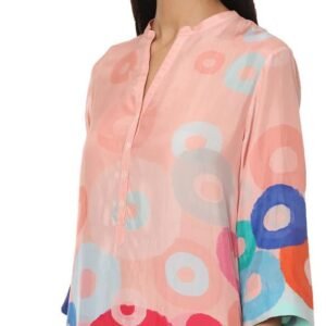 Medium Habotai Printed Kurta Bottom Set for Women - Image 2
