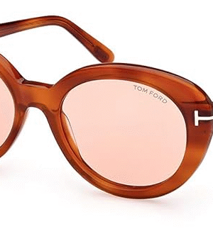 Tom Ford Sunglasses FT 1009 Lily- 02 53Y Shiny Blonde Havana, t Logo/Photoch, Shiny Blonde Havana, "T" Logo / Photochromic Pink, 55/19/140