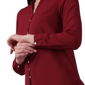 Allen Solly Women's 100% Polyester Regular Fit Shirt - Image 3