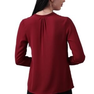 Allen Solly Women's 100% Polyester Regular Fit Shirt - Image 4