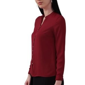 Allen Solly Women's 100% Polyester Regular Fit Shirt - Image 5