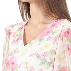 ERO MODA Women's Polyester Fit and Flare Maxi Dress - Image 3