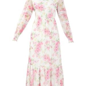 ERO MODA Women's Polyester Fit and Flare Maxi Dress - Image 2