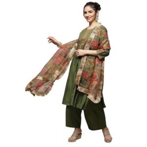 Rangriti Women's Rayon Anarkali Suit Set - Image 1