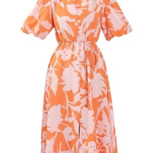 VERO MODA Women's Polyester Fit and Flare Midi Dress - Image 2