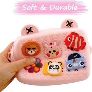 Farraige Cartoon Soft Silicone Bag Crossbody Shoulder Bag Purse Waterproof Anti Fall Stationery Storage Bag Handbag Sweet Birthday Gift For Children Students Girls - Image 3