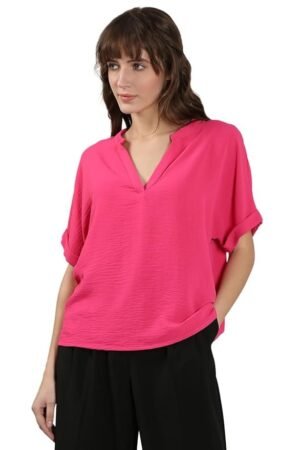 VERO MODA Extended Sleeves V-Neck Regular Top