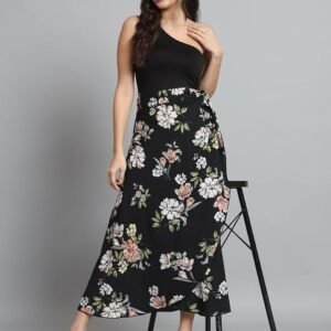 Figure Floral Print Wrap Around Skirt for Women & Girls, Printed Skirt for Women Western Wrap Around for Girls - Image 6