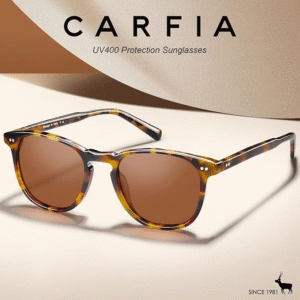 CARFIA Retro Polarized Sunglasses for Women Small and Medium Face UV Protection, Handcrafted Acetate Frame Sunnies - Image 4
