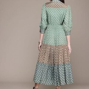 Green Essential-Avani Buti Long Dress - Image 5