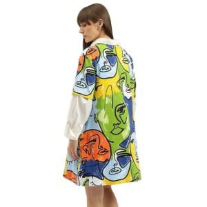 United Colors of Benetton Round Neck Printed Dress - Image 4