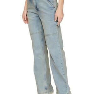 INKAST Regular Women's High Waist Full Length Cargo Loose Fit Jeans - Image 5