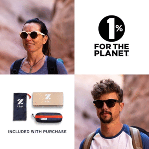 Zeal Optics Unisex Crowley Desert Rose/Polarized Horizon Blue Lens One Size - Image 2