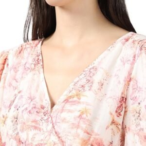 VERO MODA Floral Print Bishop Sleeve Layered Fit & Flare Maxi Dress - Image 2