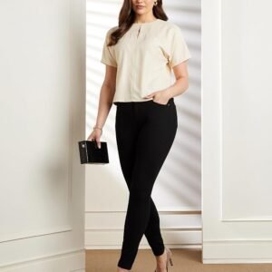 Premium Women's Skinny 4-Way Stretch Jeans (Mid Rise | Ankle Length | Desk-to-Dinner) - Image 5