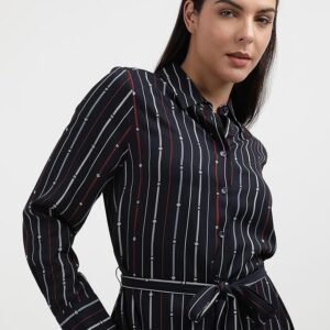 Hilfiger Women's Rayon Blend Shirt Knee-Length Casual Dress - Image 3