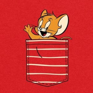 Official Tom & Jerry Merchandise Women's 100% Cotton Graphic Print Boyfriend Fit Round Neck Plus Size T-Shirt - Image 3