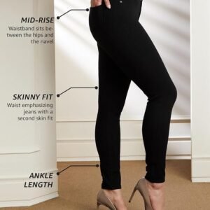 Premium Women's Skinny 4-Way Stretch Jeans (Mid Rise | Ankle Length | Desk-to-Dinner) - Image 4