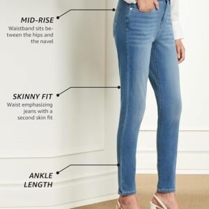 Women's Skinny 4-Way Stretch Jeans (Mid Rise | Ankle Length | Desk-to-Dinner) - Image 4