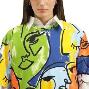 United Colors of Benetton Round Neck Printed Dress - Image 2