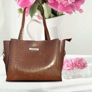 Carrylux Large Capacity Croco Pattern Tote Bags For Womens Big Purses And Handbags Ladies Big Shoulder Bag - Image 2
