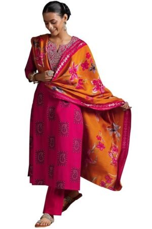 Libas Women's Silk Blend Kurta Sets