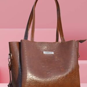 Carrylux Large Capacity Croco Pattern Tote Bags For Womens Big Purses And Handbags Ladies Big Shoulder Bag - Image 4