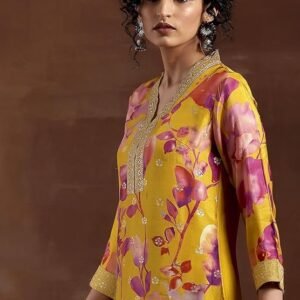 Lib Women's Silk Blend Kurta Set - Image 4