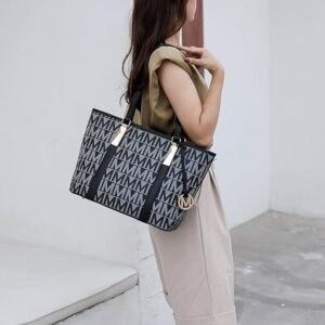 MKF Collection Tote Bag for Women, Shoulder Handbag & Wristlet Pouch Purse Top Handle Vegan Leather 4Pcs Set Pocketbook - Image 7