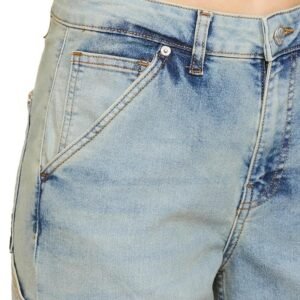 INKAST Regular Women's High Waist Full Length Cargo Loose Fit Jeans - Image 4